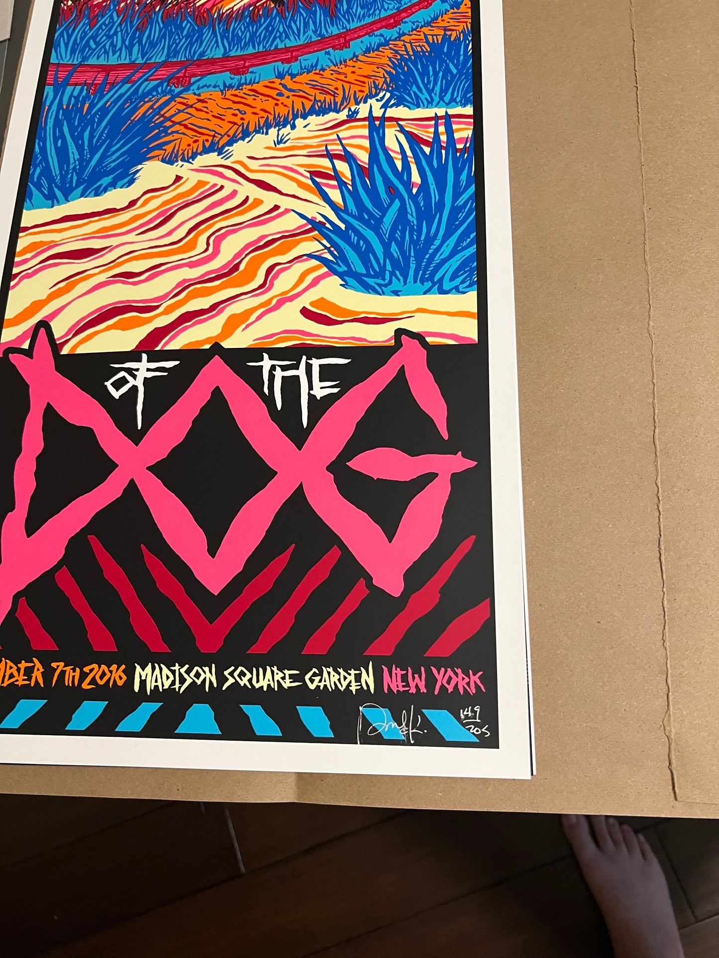 Temple of the Dog Nov 7 2016 Brad Klausen Poster SIGNED and Numbered!