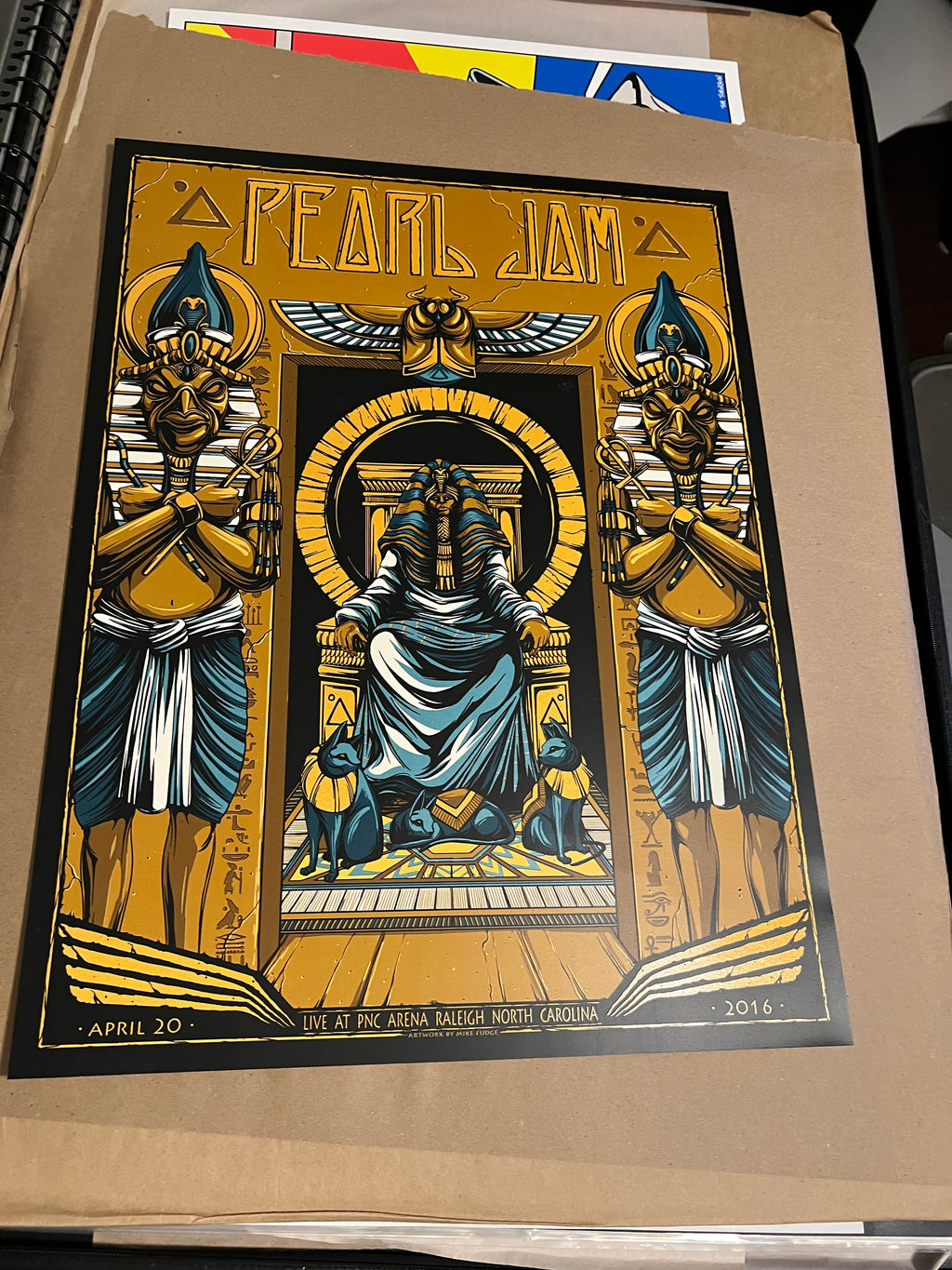 Pearl Jam 2016 Raleigh North Carolina poster by Mike Fudge!