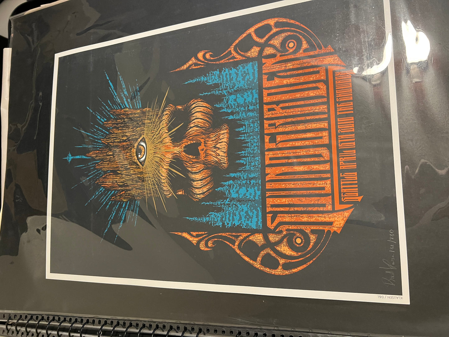 Soundgarden April 16th 2010 Showbox Brad Klausen Poster SIGNED SN