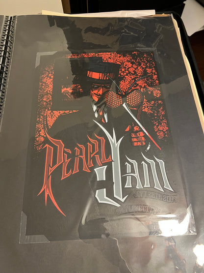 Pearl Jam September 2009 Salt Lake City Brad Klausen Poster SIGNED SN!