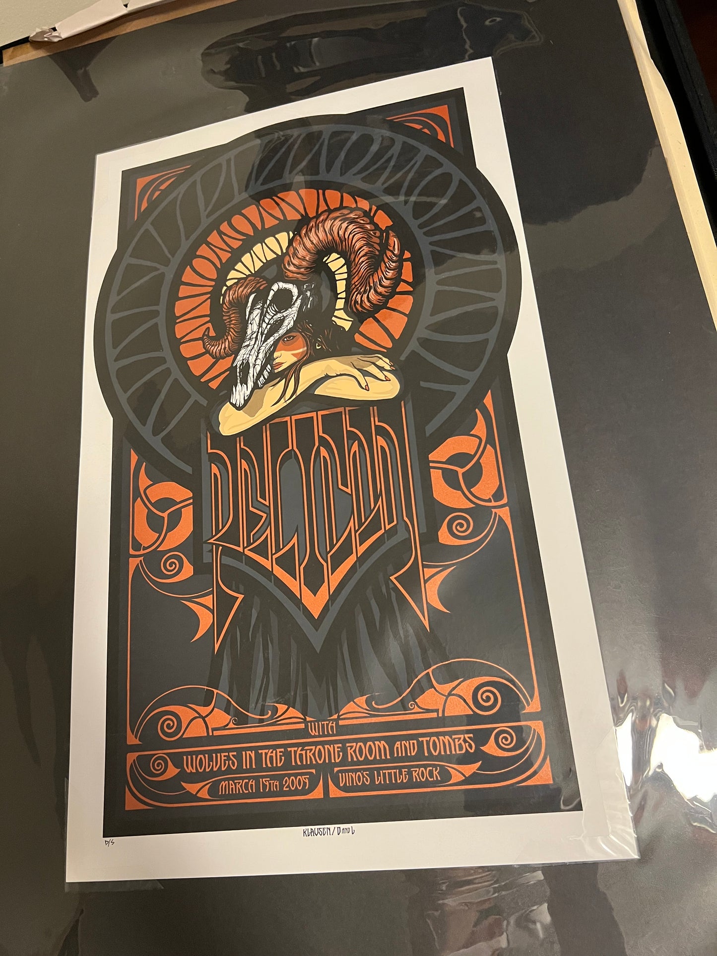 2009 Pelican & Tombs - Little Rock Silkscreen Concert Poster 14.5x24!