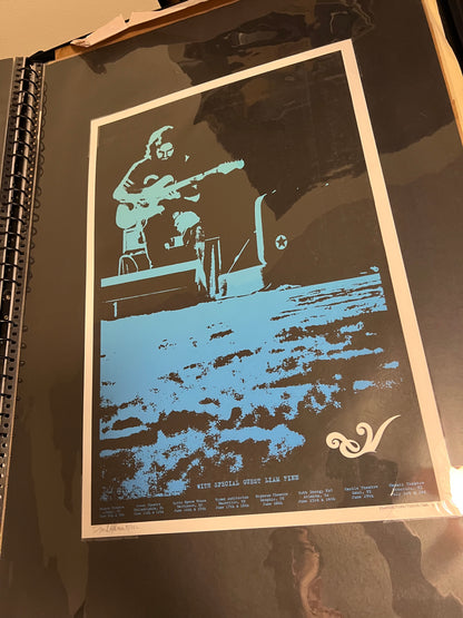 Eddie Vedder w Liam Finn 2008 Poster June 8th SIGNED SN!