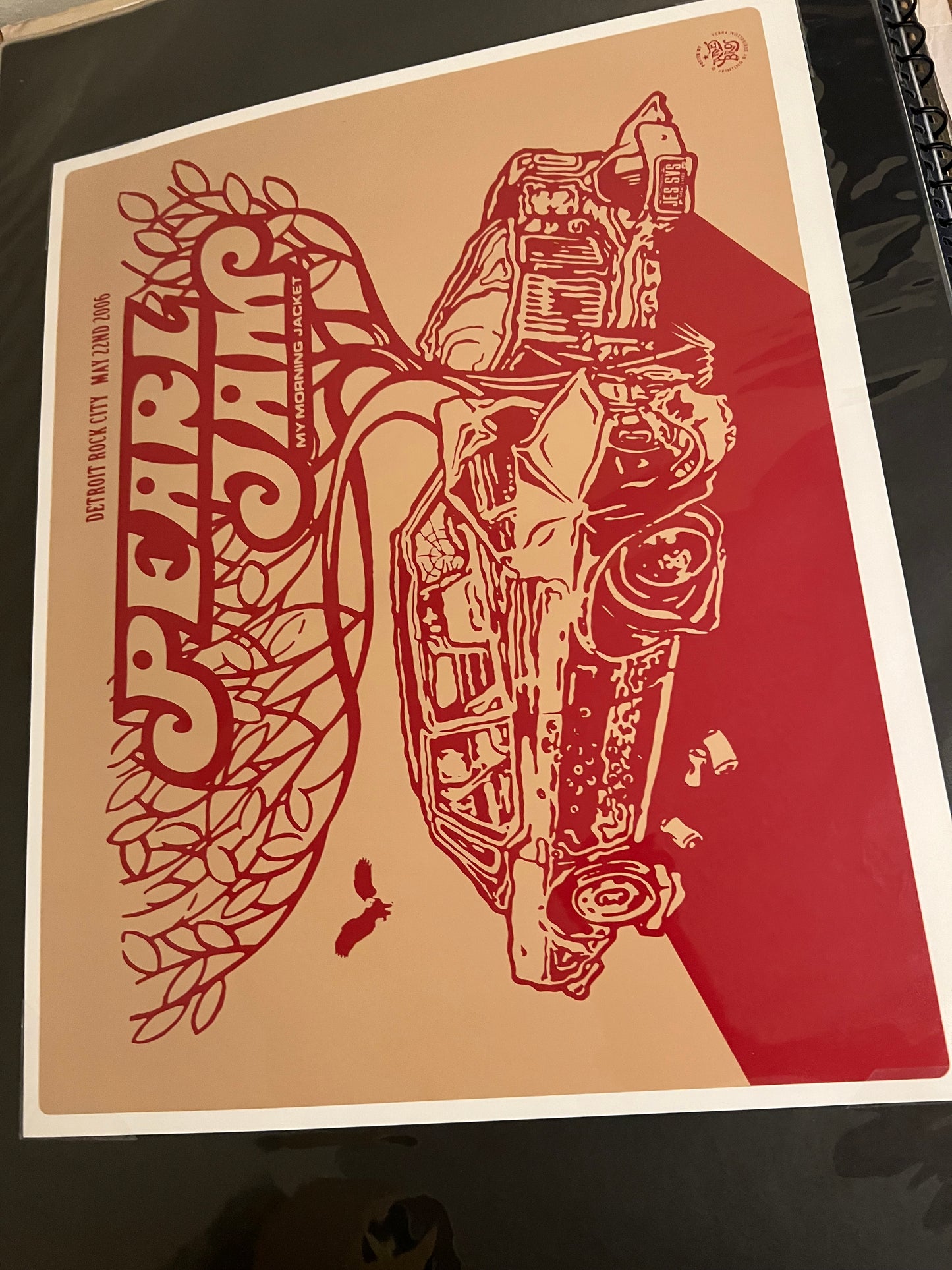 PEARL JAM May 22 2006 Detroit Auburn Hills Poster By AMES BROS. 25x21!