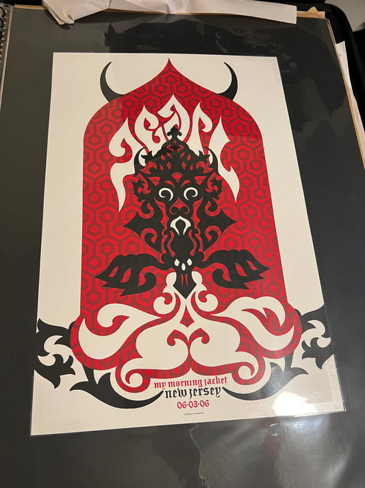 Pearl Jam June 3 2006 East Rutherford Poster By BRAD KLAUSEN SIGNED SN!