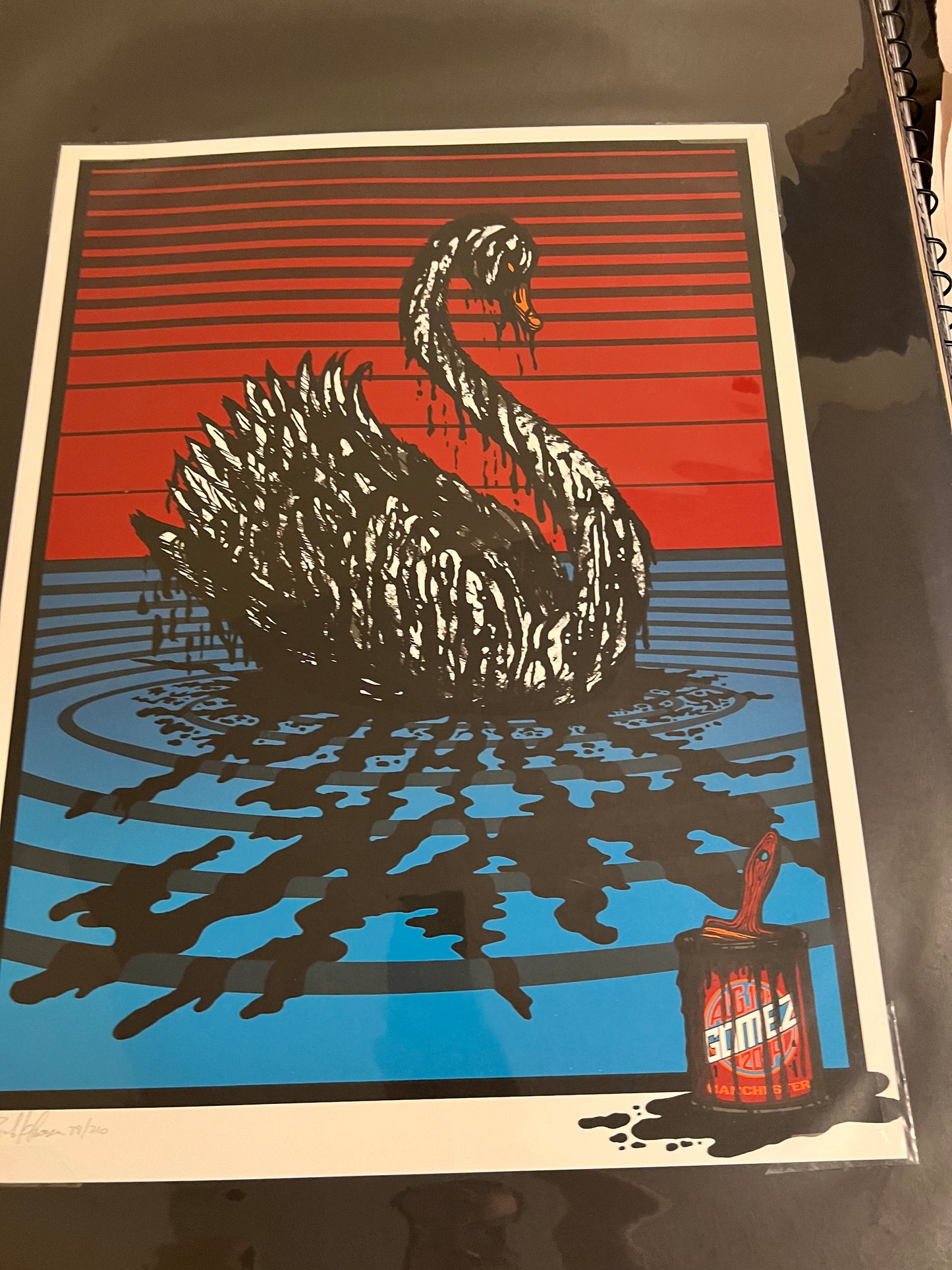 PEARL JAM MANCHESTER 2009 BRAD KLAUSEN SIGNED SN! 18.5x24!