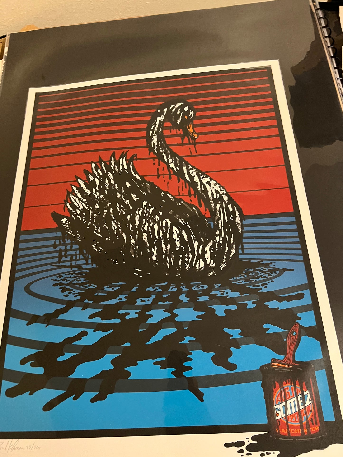 PEARL JAM MANCHESTER 2009 BRAD KLAUSEN SIGNED SN! 18.5x24!