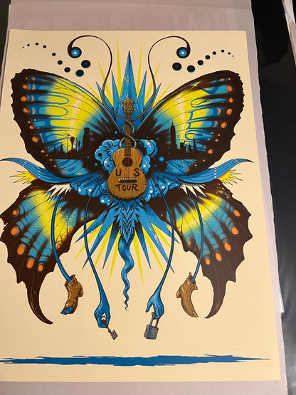 Eddie Vedder USA Tour 2011 Butterfly Jeff Soto 18x24!