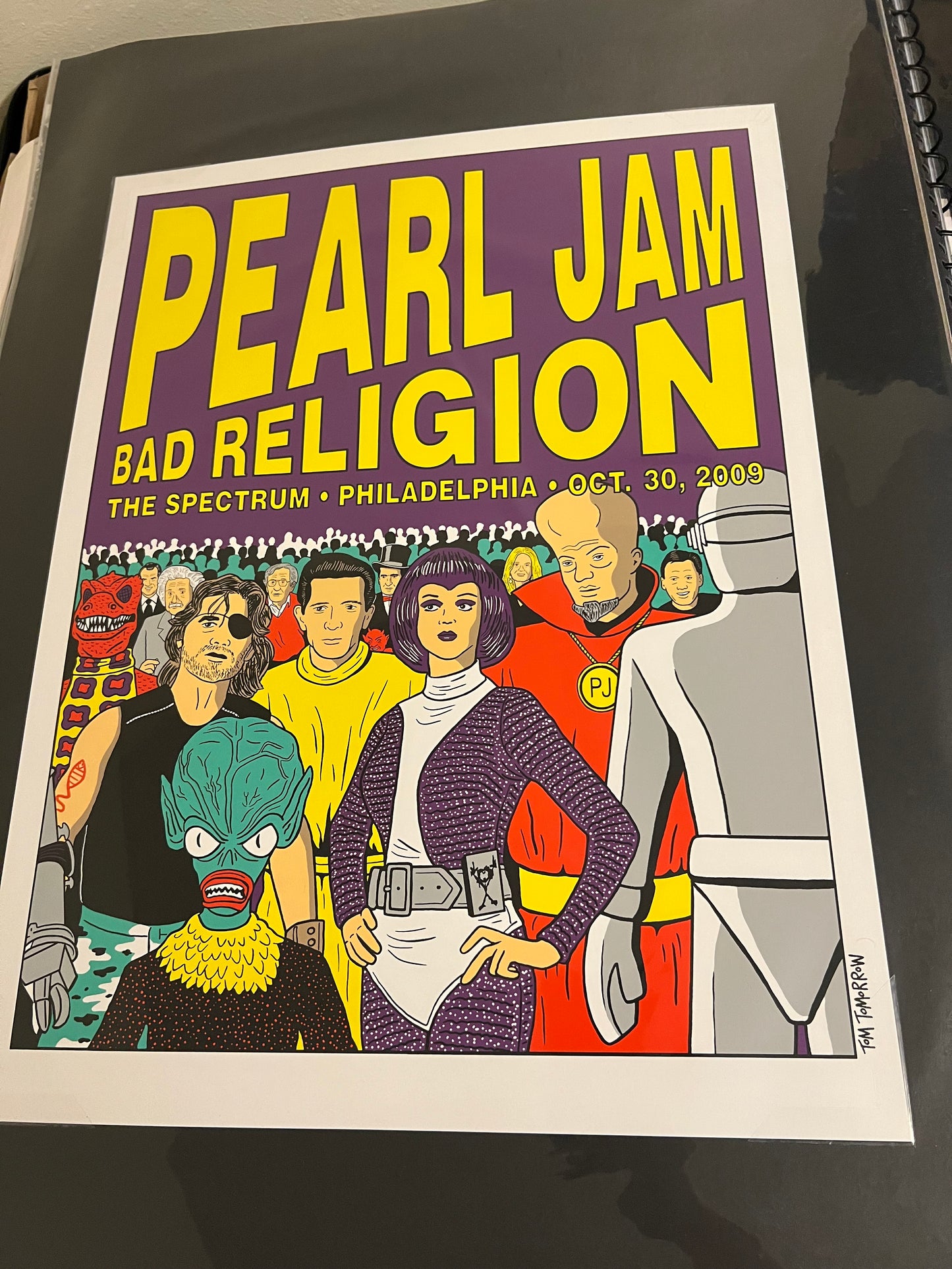 Pearl Jam October 30 2009 Tomorrow Spectrum Philadelphia Poster 18x24!