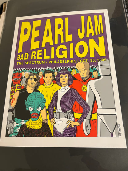 Pearl Jam October 30 2009 Tomorrow Spectrum Philadelphia Poster 18x24!