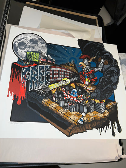 BRAD KLAUSEN JUDGE ART PRINT 2008 SIGNED SN 27.5x24!