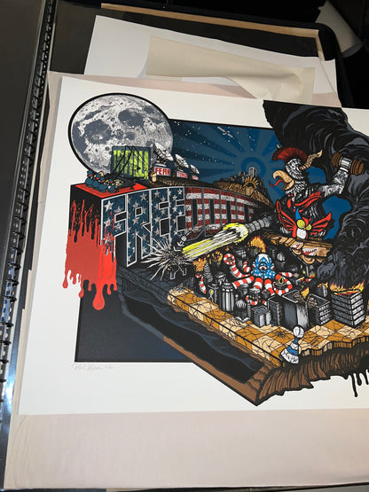 BRAD KLAUSEN JUDGE ART PRINT 2008 SIGNED SN 27.5x24!