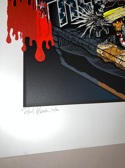 BRAD KLAUSEN JUDGE ART PRINT 2008 SIGNED SN 27.5x24!