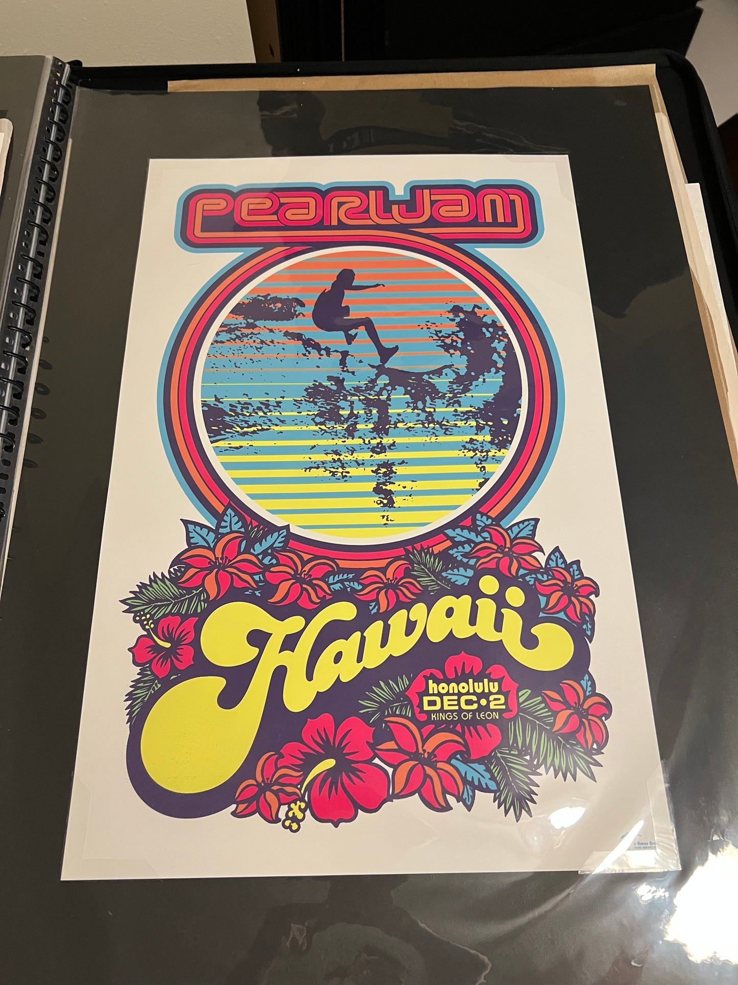 PEARL JAM TOUR POSTER HONOLULU HAWAII 2006 BY AMES BROS 17x26!