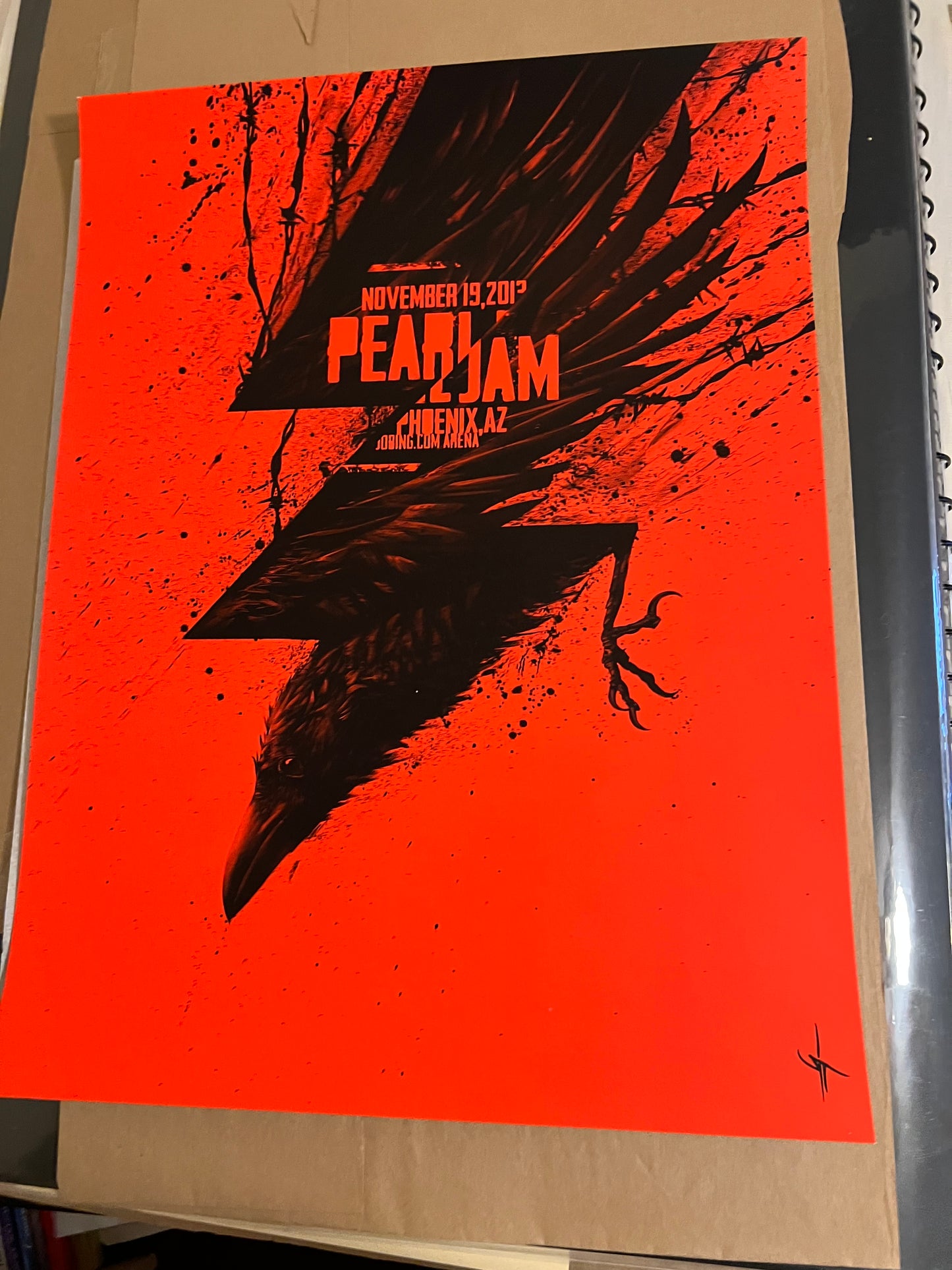 Pearl Jam November 19 2013 Phoenix Arizona Poster 18x24!