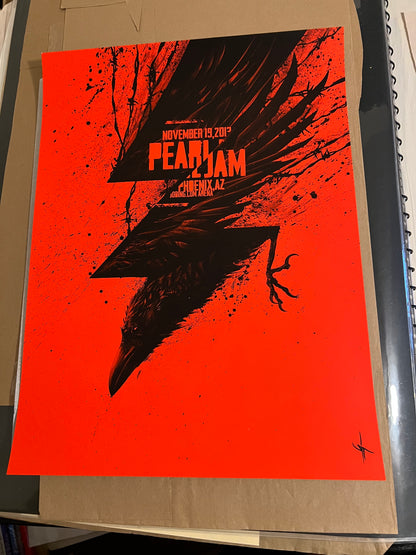 Pearl Jam November 19 2013 Phoenix Arizona Poster 18x24!