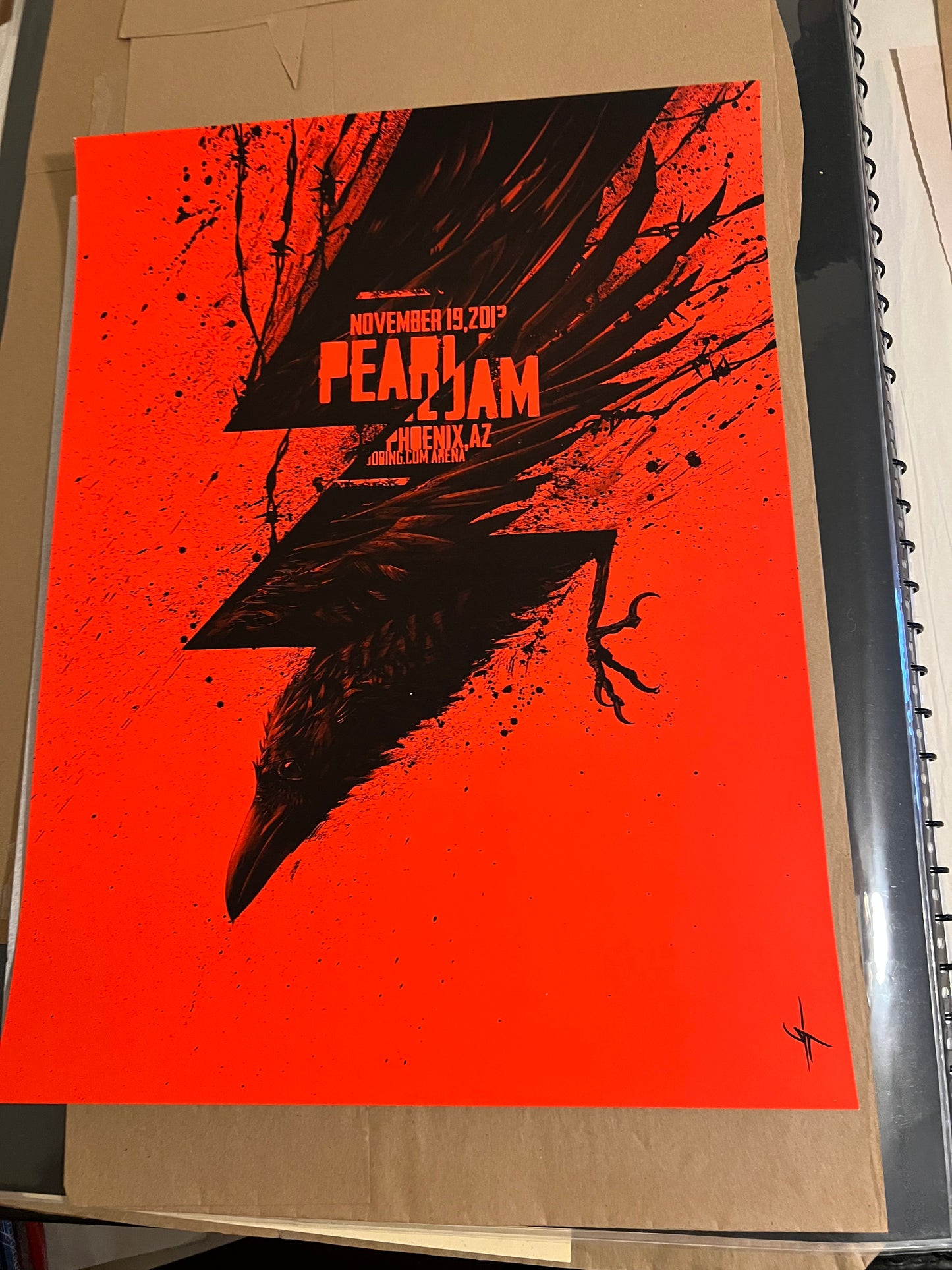 Pearl Jam November 19 2013 Phoenix Arizona Poster 18x24!