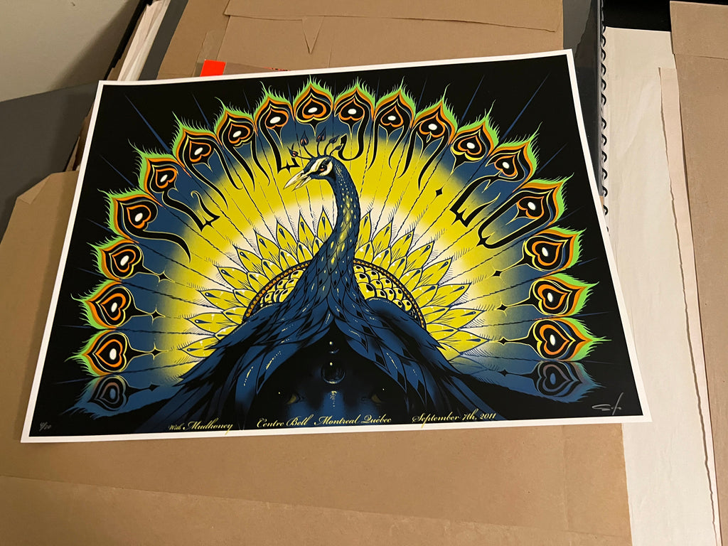 Pearl Jam September 7 2011 Quebec Soto Poster SIGNED AND SN!!  18x24!