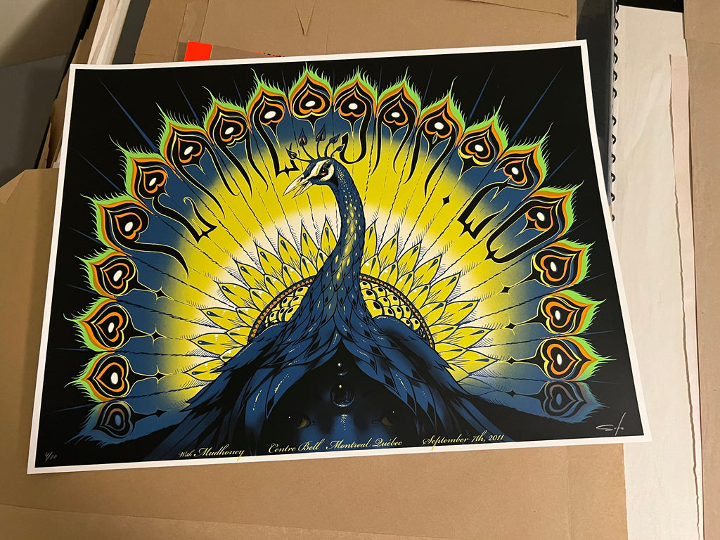 Pearl Jam September 7 2011 Quebec Soto Poster SIGNED AND SN!!  18x24!