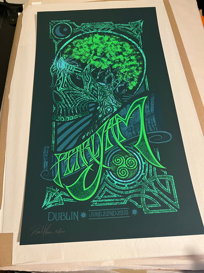 Pearl jam Dublin June 22nd 2010 14x24 Klausen SIGNED SN #42/200!!