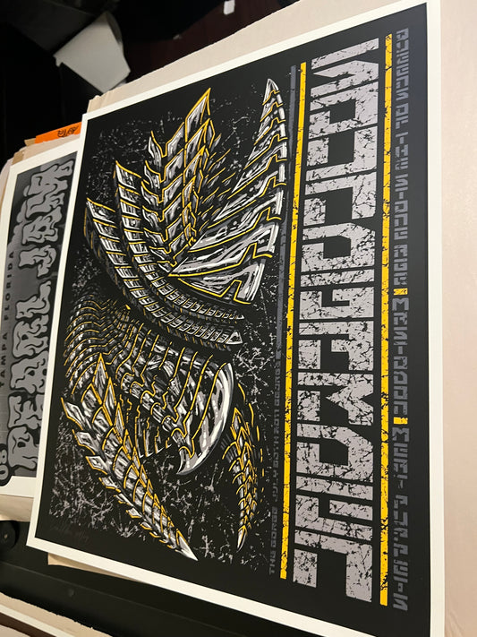 Soundgarden The Gorge July 30th 2011 Klausen SIGNED SN Poster 23x19.5!