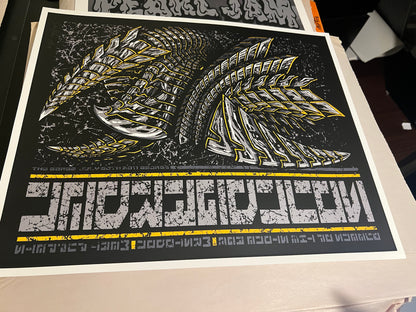 Soundgarden The Gorge July 30th 2011 Klausen SIGNED SN Poster 23x19.5!