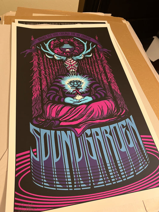 SOUNDGARDEN 2010 August Chicago the Vic Theatre Klausen Poster SIGNED SN!