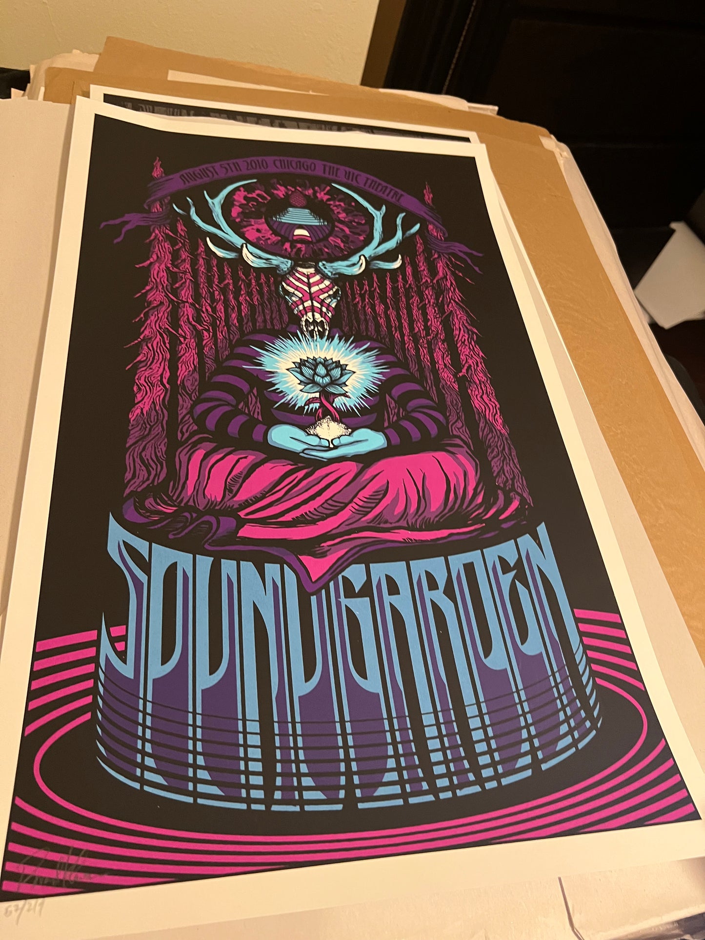 SOUNDGARDEN 2010 August Chicago the Vic Theatre Klausen Poster SIGNED SN!