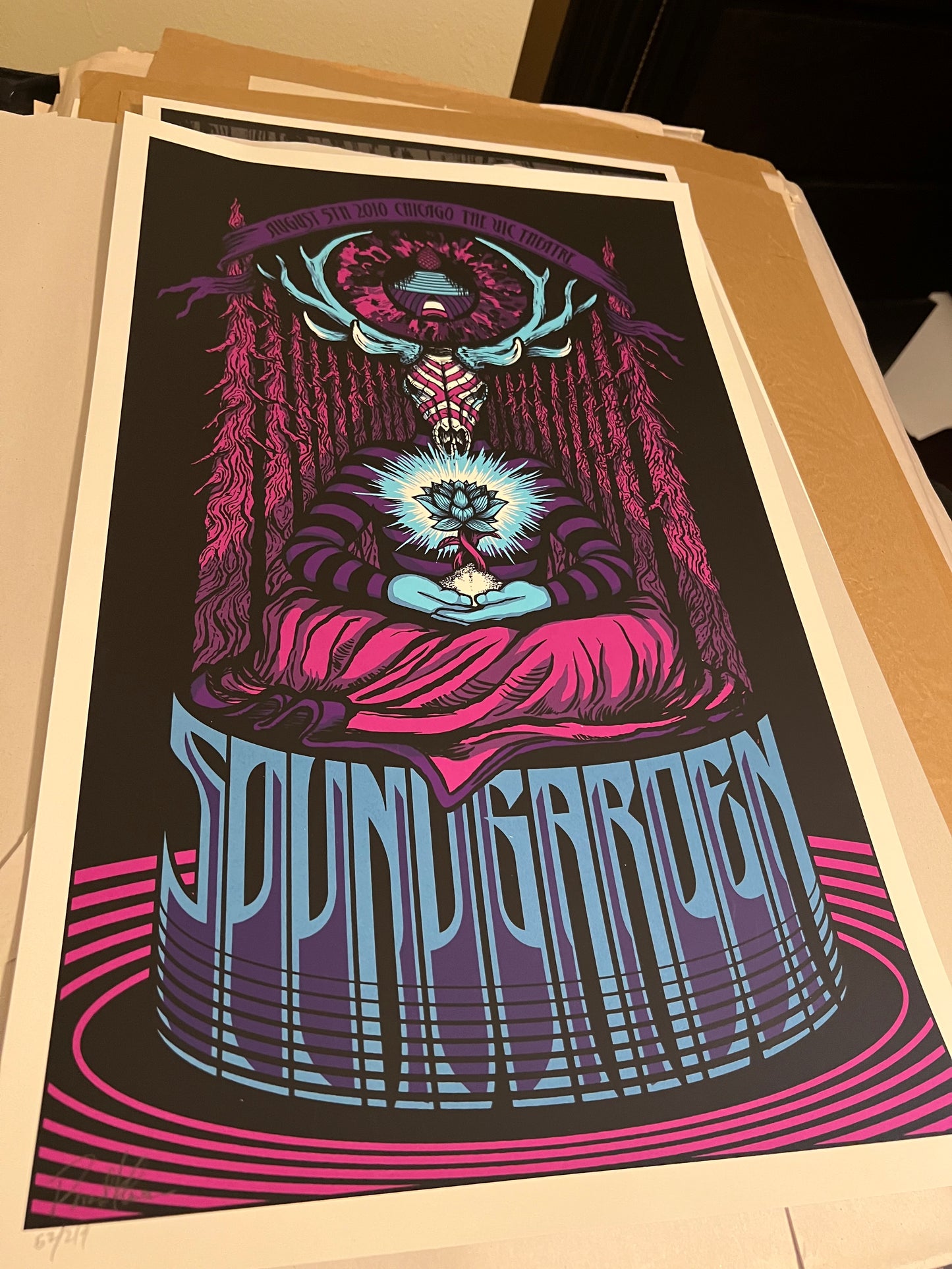 SOUNDGARDEN 2010 August Chicago the Vic Theatre Klausen Poster SIGNED SN!