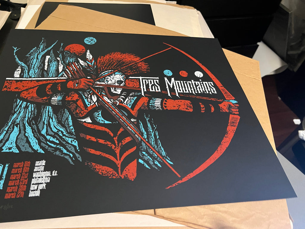 Brad Klausen Tres Mountains Tour Poster 2011 March SIGNED SN  22x19!