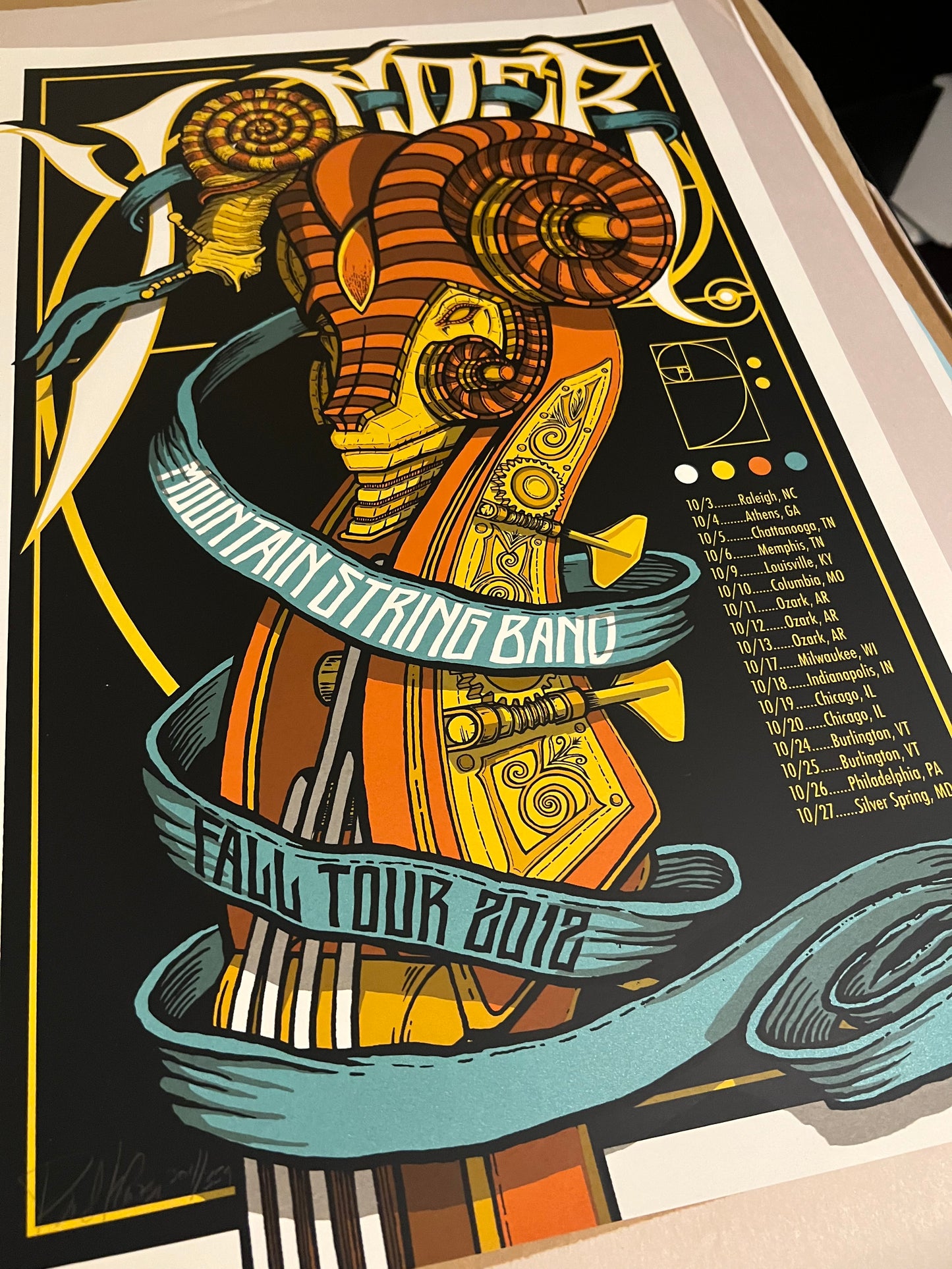 YONDER MOUNTAIN STRING BAND - FALL TOUR 2012 Poster 16x24!