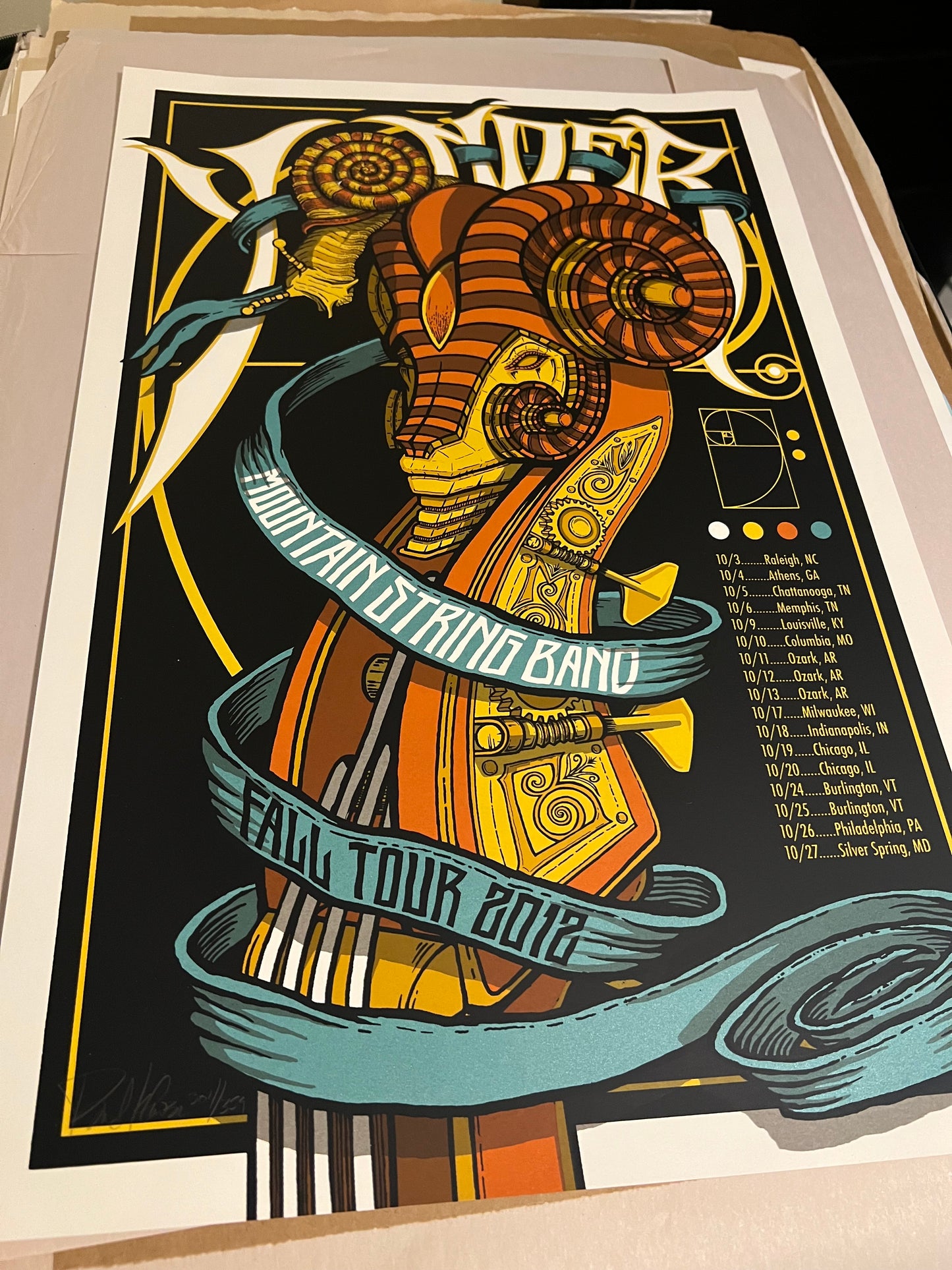 YONDER MOUNTAIN STRING BAND - FALL TOUR 2012 Poster 16x24!