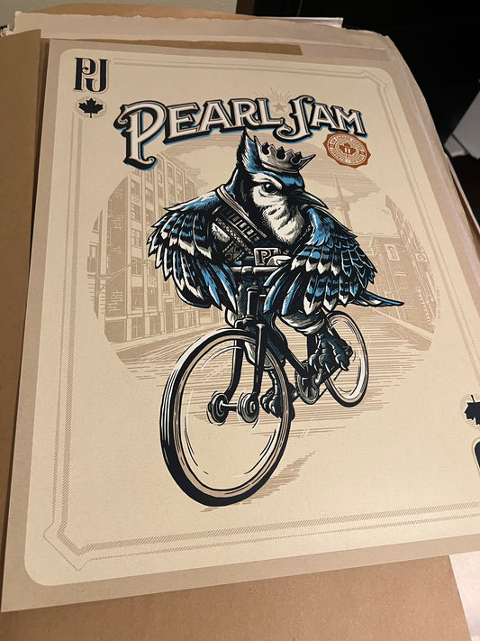 PEARL JAM TORONTO 2016 MARK 5 Poster 18x24!