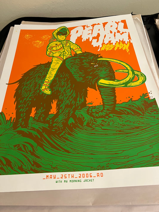 Pearl Jam Astronaut Mammoth Boston May 2006 My Morning Jacket Poster!