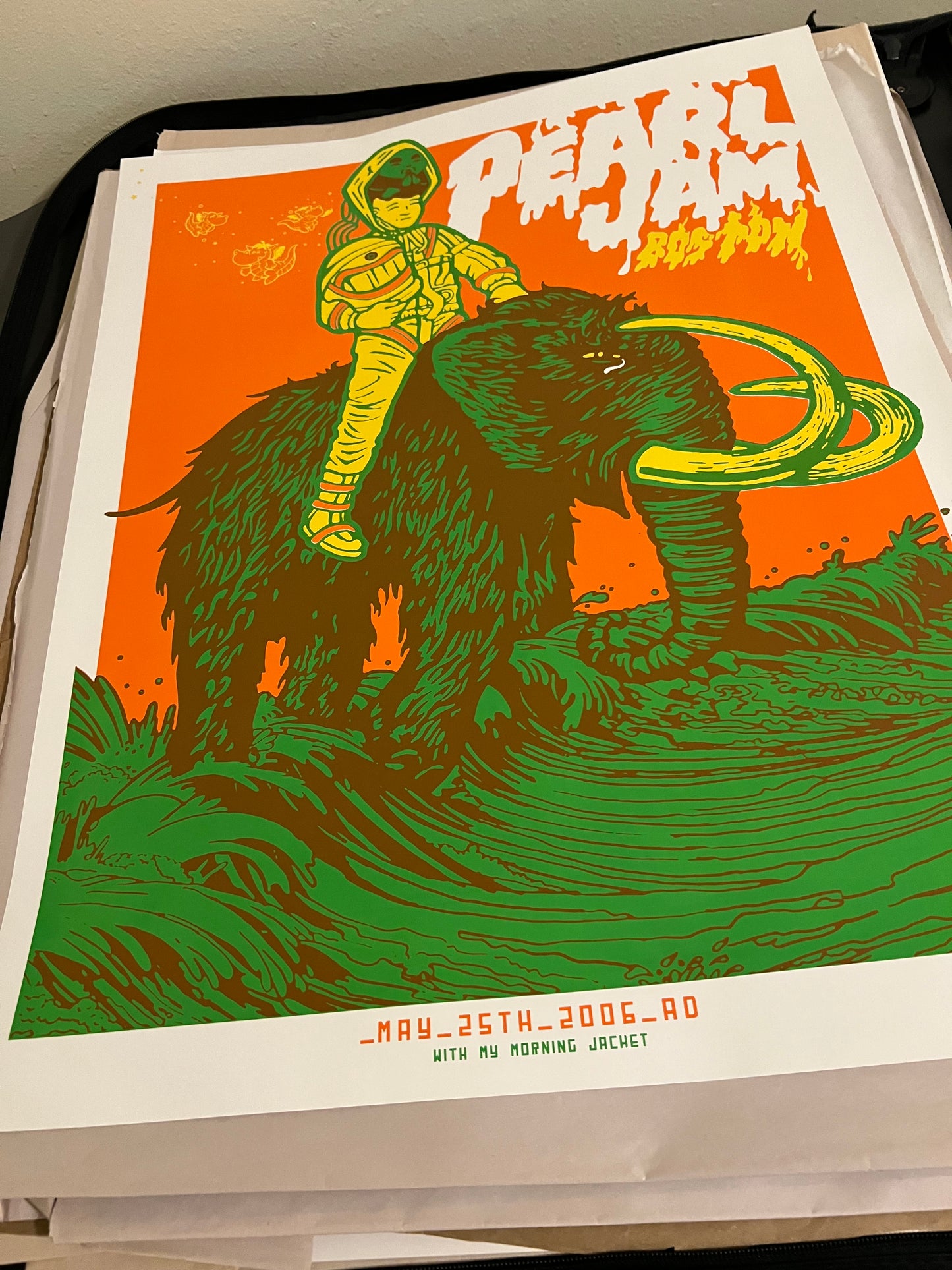 Pearl Jam Astronaut Mammoth Boston May 2006 My Morning Jacket Poster!