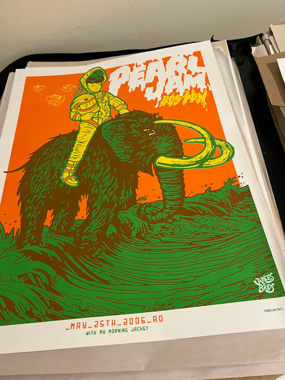 Pearl Jam Astronaut Mammoth Boston May 2006 My Morning Jacket Poster!