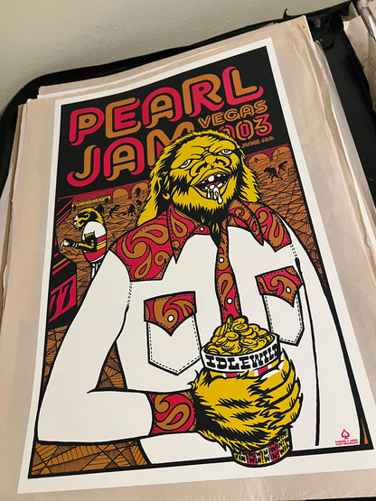 PEARL JAM LAS VEGAS 2003 AMES BROS Poster 17x26!