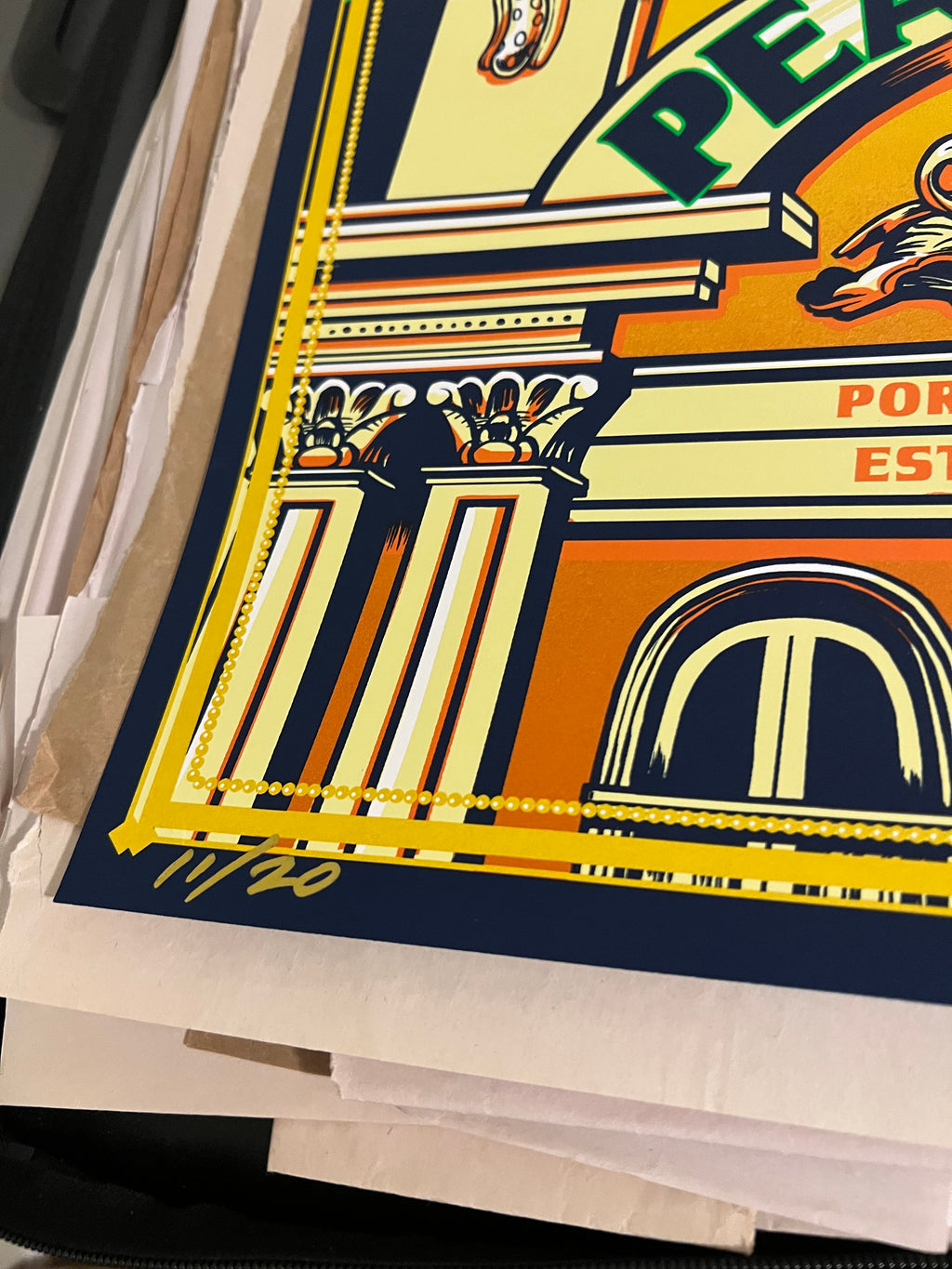 Pearl Jam November 11 2011 Brazil MunkOne SIGNED SN!! VARIANT!!!!