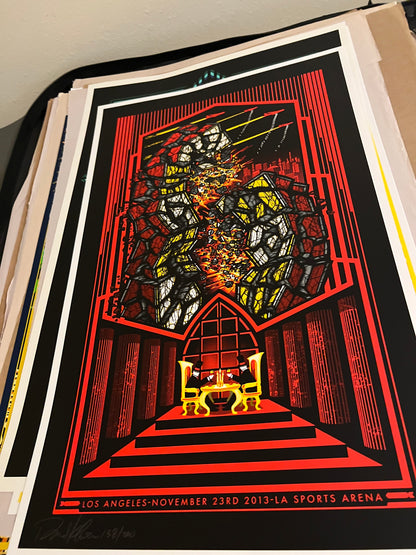 Pearl Jam LA November 23 2013 sports arena 15x24 Klausen SIGNED SN!