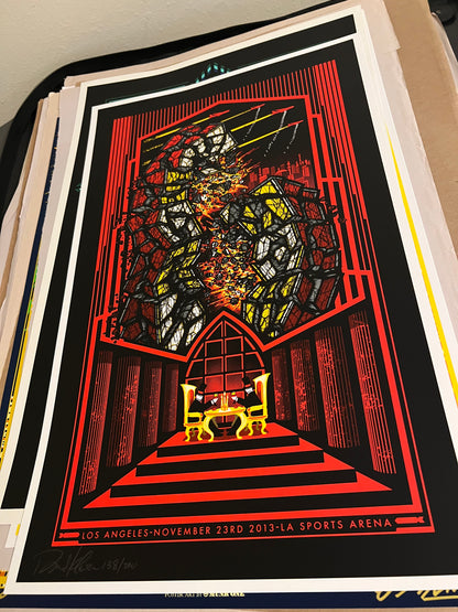 Pearl Jam LA November 23 2013 sports arena 15x24 Klausen SIGNED SN!