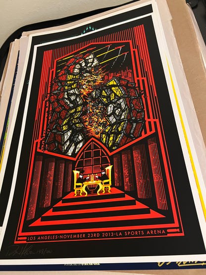 Pearl Jam LA November 23 2013 sports arena 15x24 Klausen SIGNED SN!