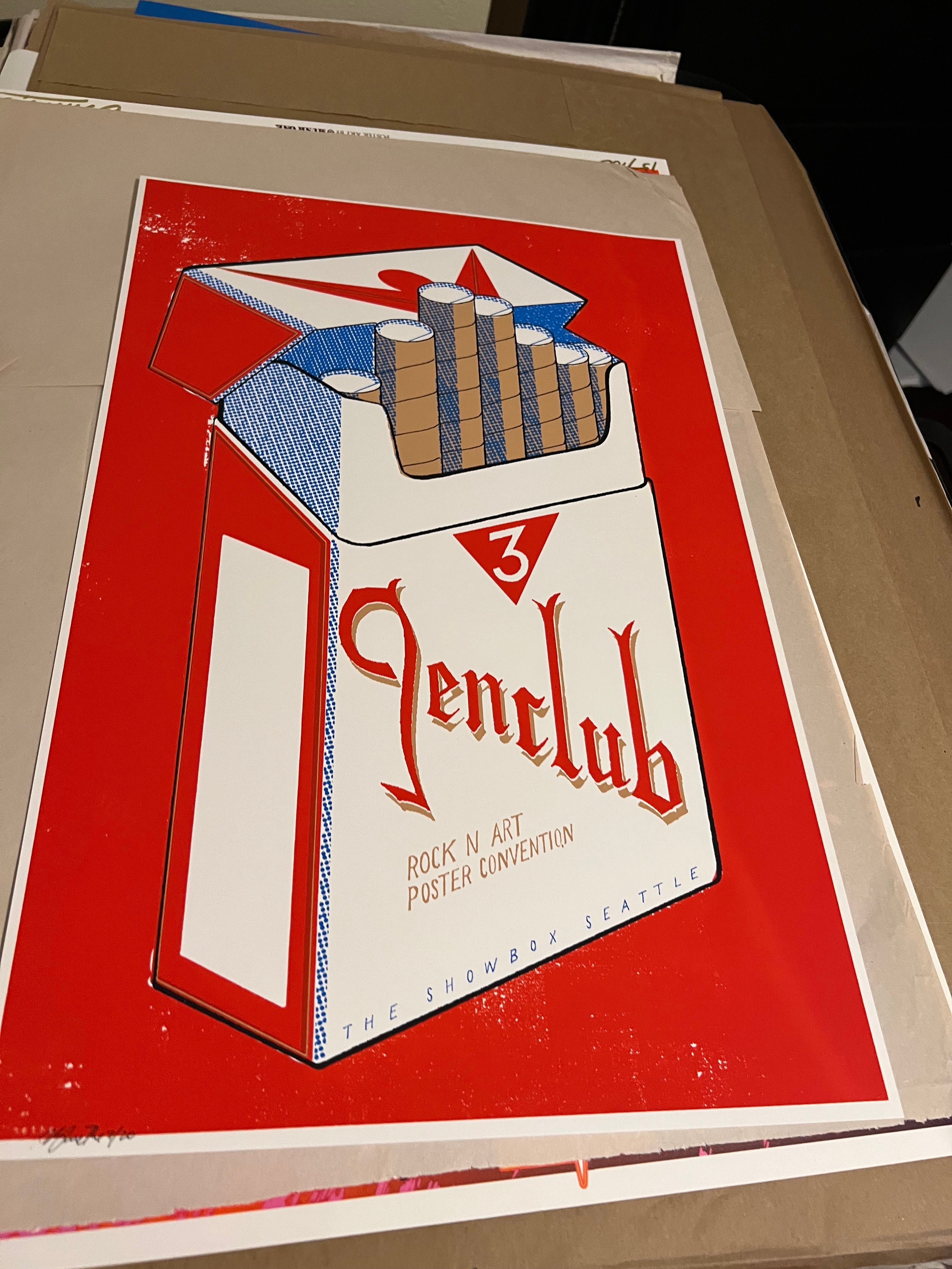 TEN CLUB Rock n Art Poster Convention Showbox Seattle Methc SIGNED SN!!