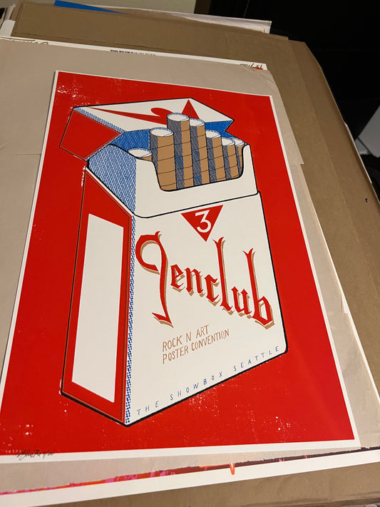 GenClub Rock n Art Poster Convention Showbox Seattle Methc SIGNED SN!!