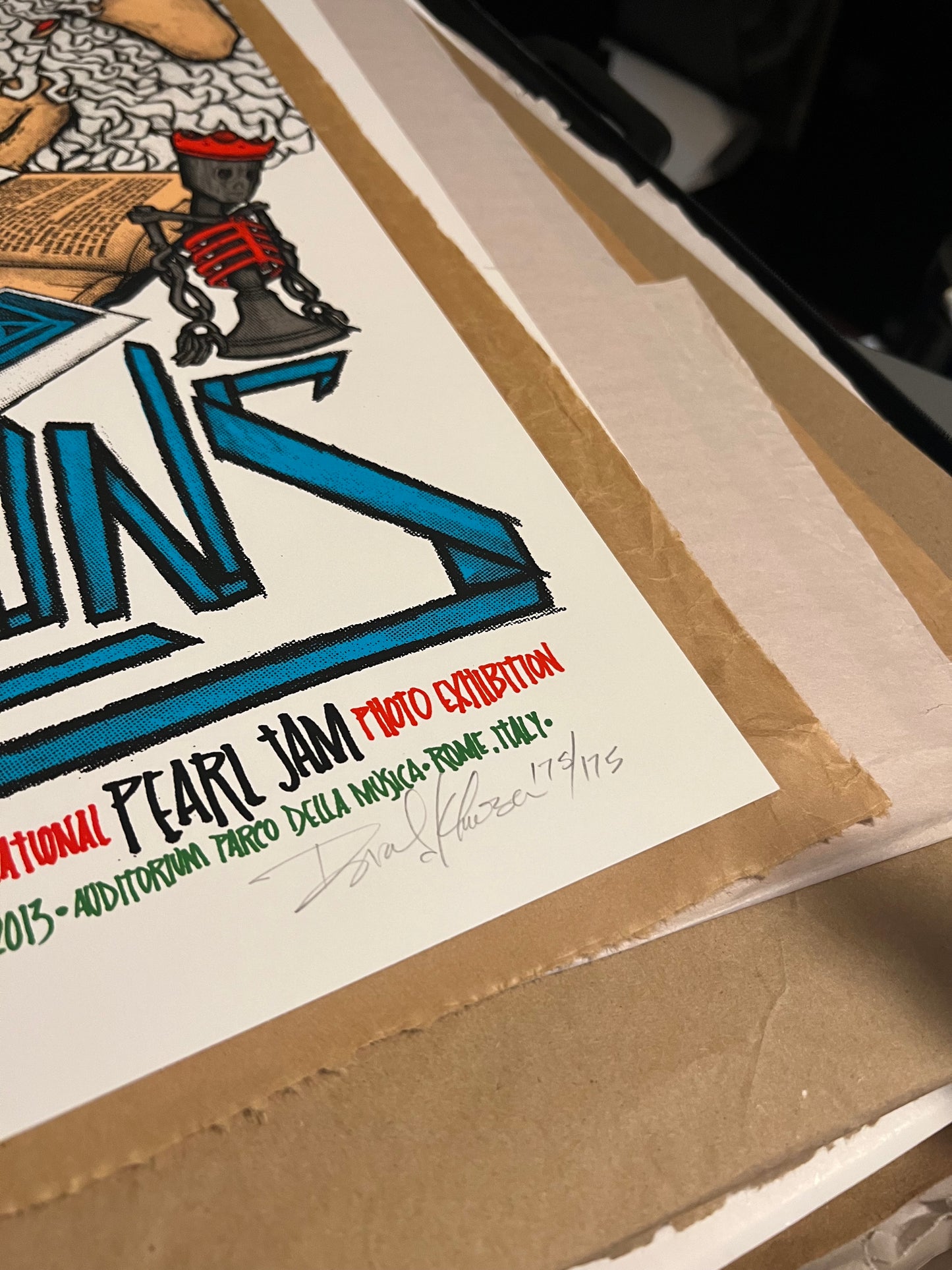 Brad Klausen 5 Horizons Pearl Jam Photo Exhibit Poster SIGNED PERFECT SN!