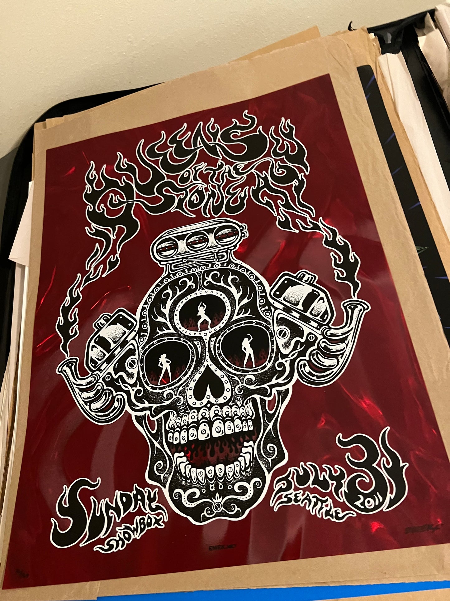 2011 Queens of the Stone Age - Seattle Concert Poster by Emek Signed SN!