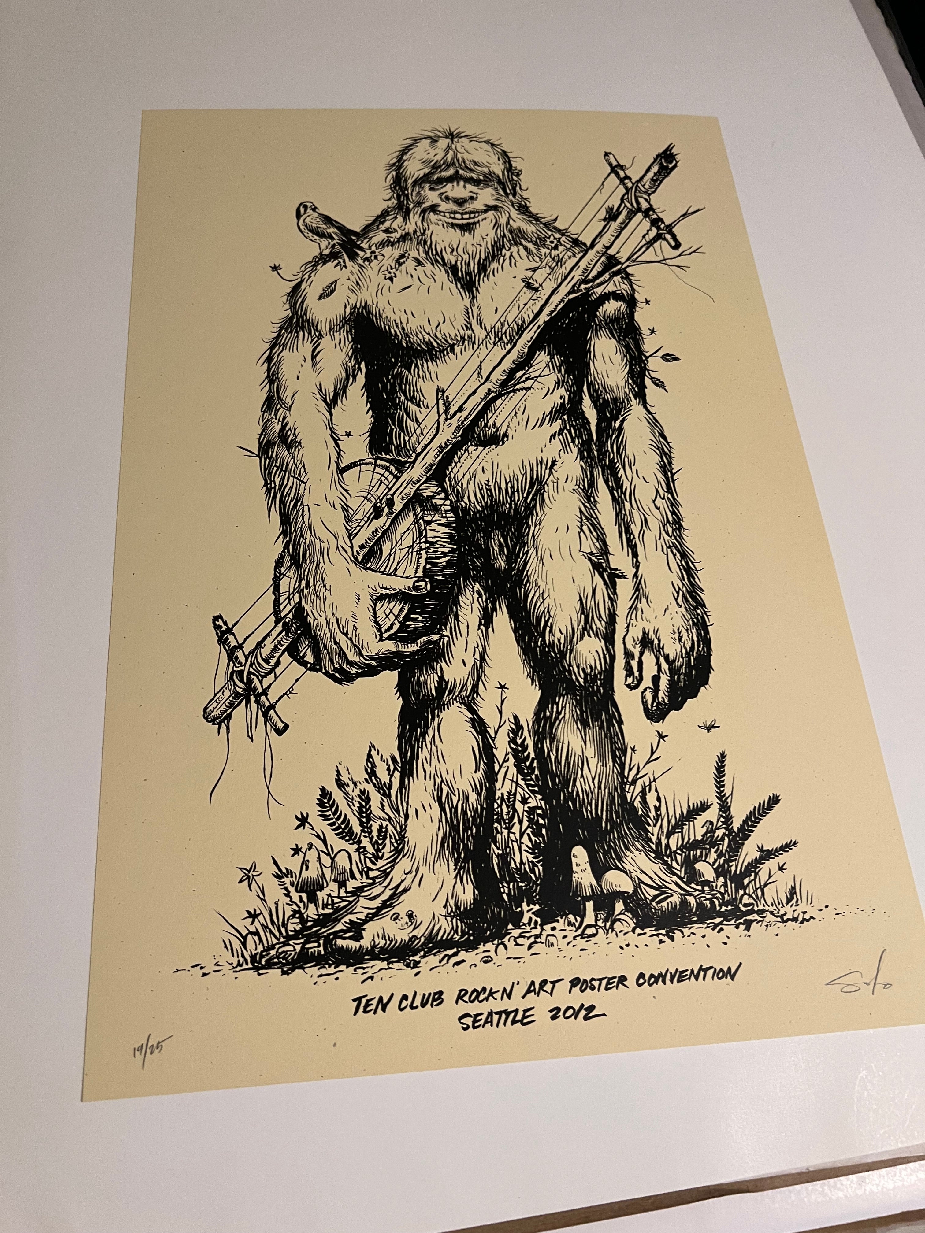 TEN CLUB ROCK N ART POSTER CONVENTION SEATTLE 2012 JEFF SOTO SIGNED SN!
