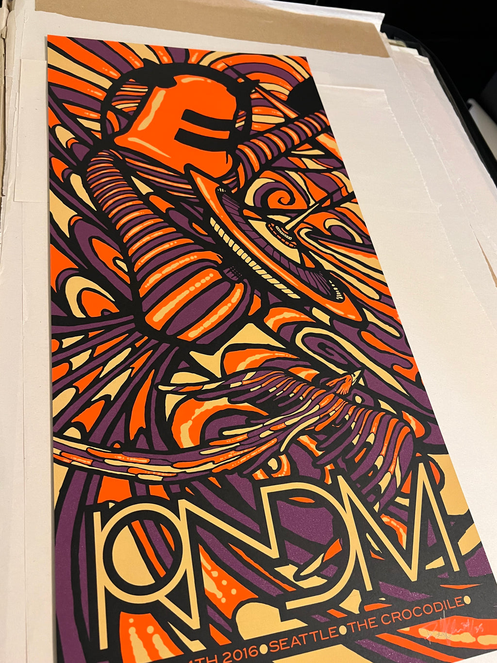RNDM (Pearl Jam) March 4th Seattle the crocodile 2016 Signed SN Klausen!