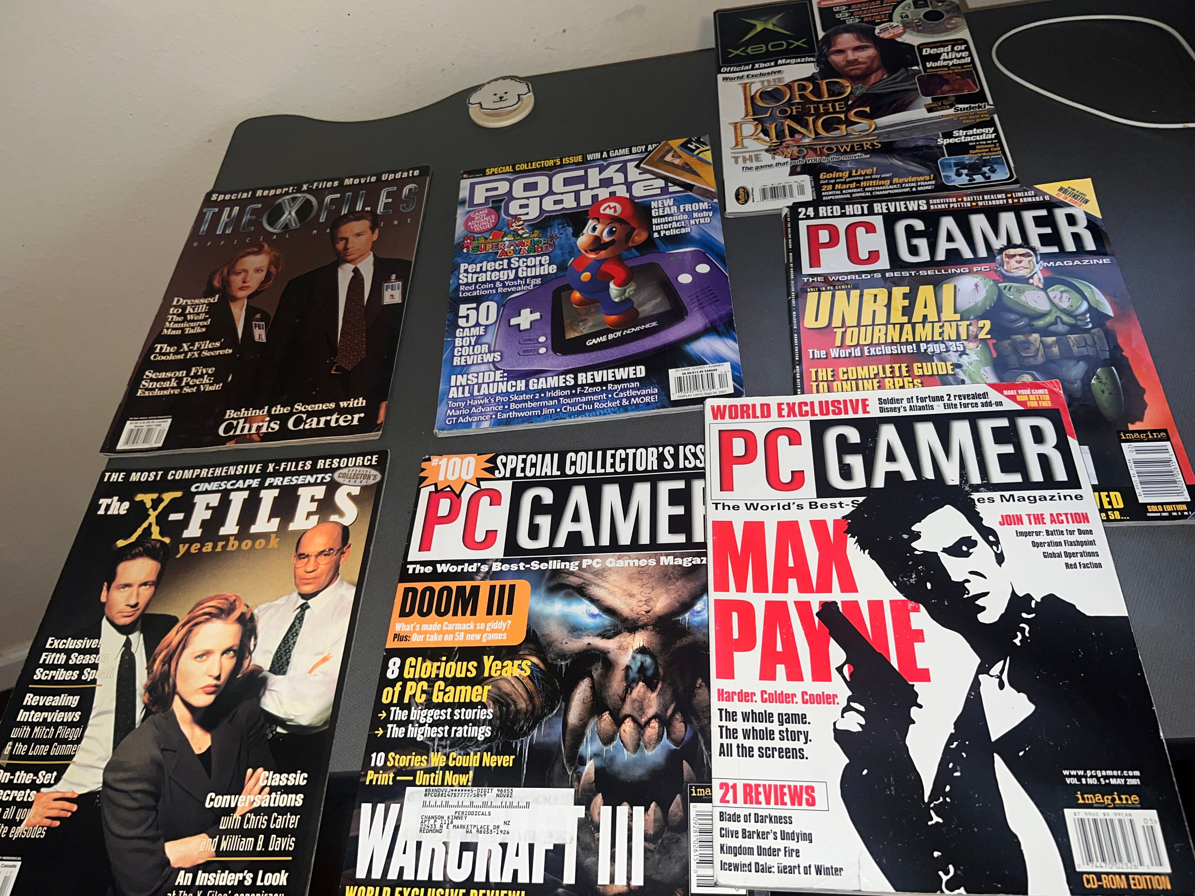 PC Gamer magazines and X-Files classic Mags!