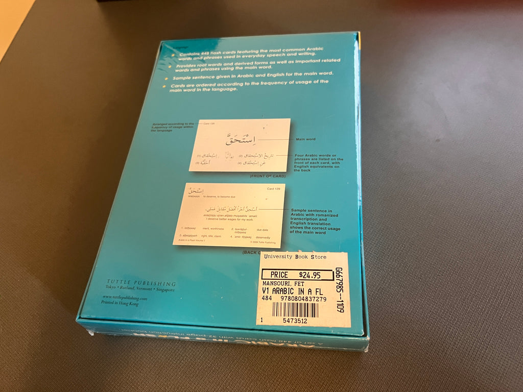 Arabic in a Flash Kit Volume 1: A Set of 448 Flash Cards NEW