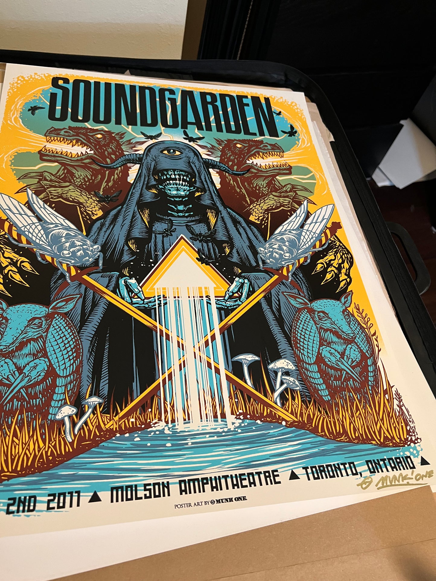 Soundgarden Toronto 2011 Munk One Poster SIGNED SN!