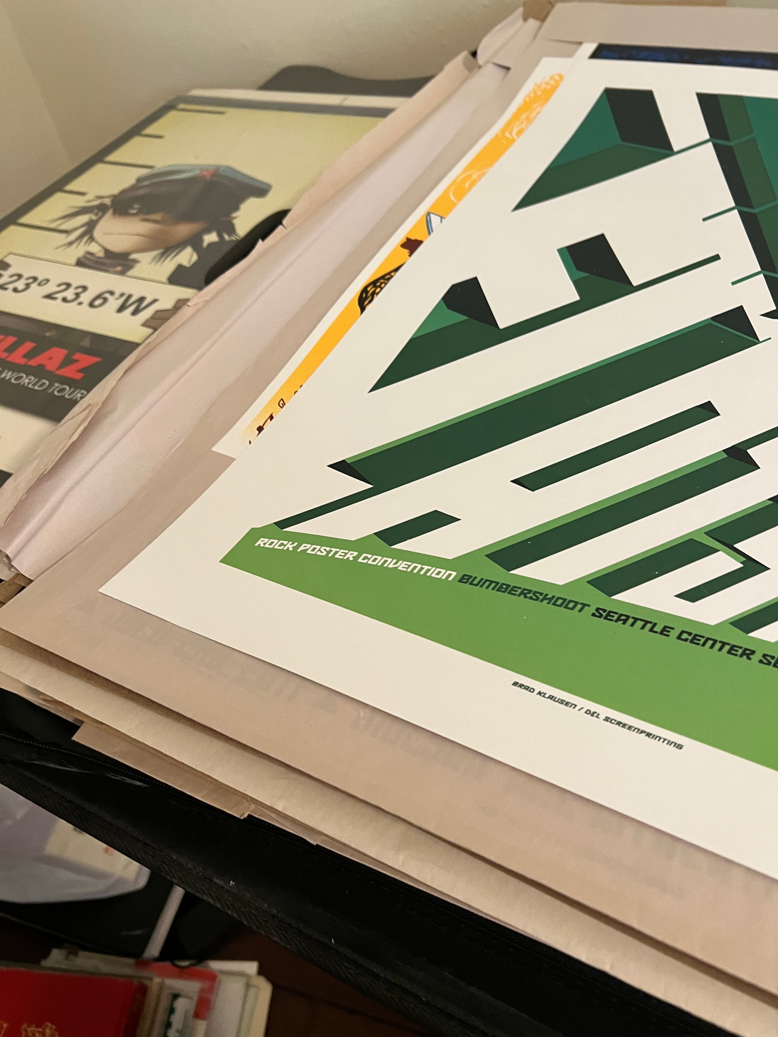 Rock Poster Convention Seattle Bumpershoot Poster 16x23 Klausen SIGNED SN!